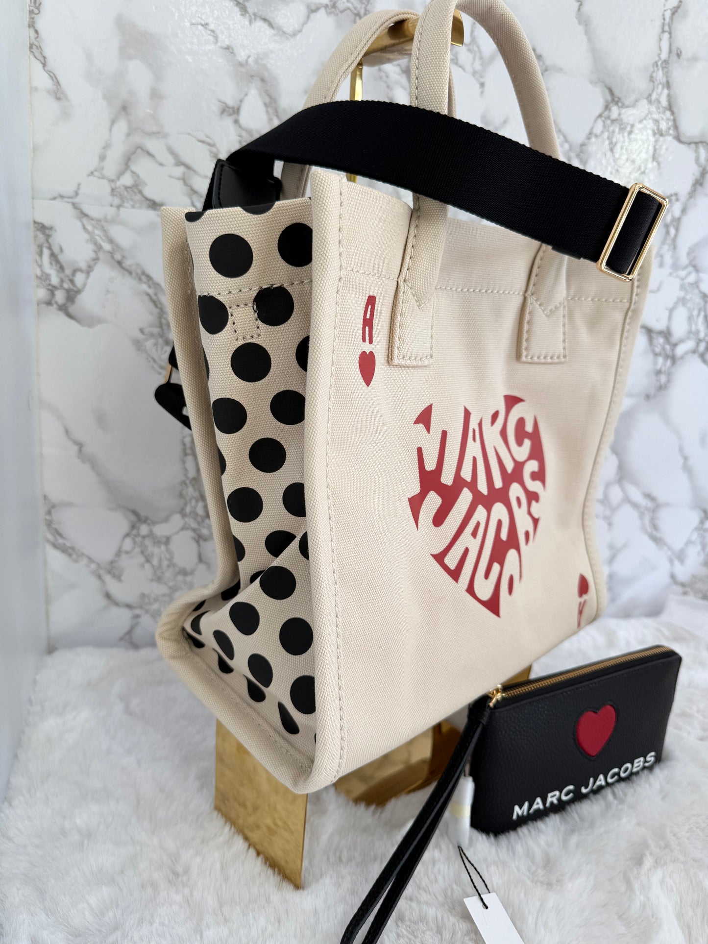 Bolsa mediana en tela marca Marc jacobs