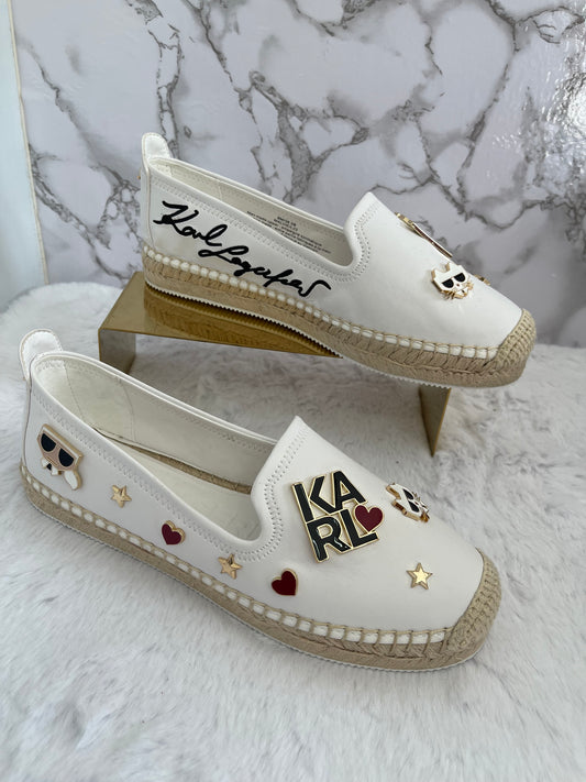 Espadril color blanco marca Karl Lagerfeld