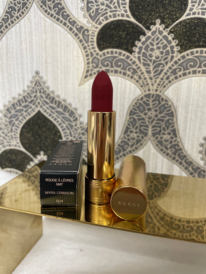 Gucci Rouge a levres mat 504 myra crimson