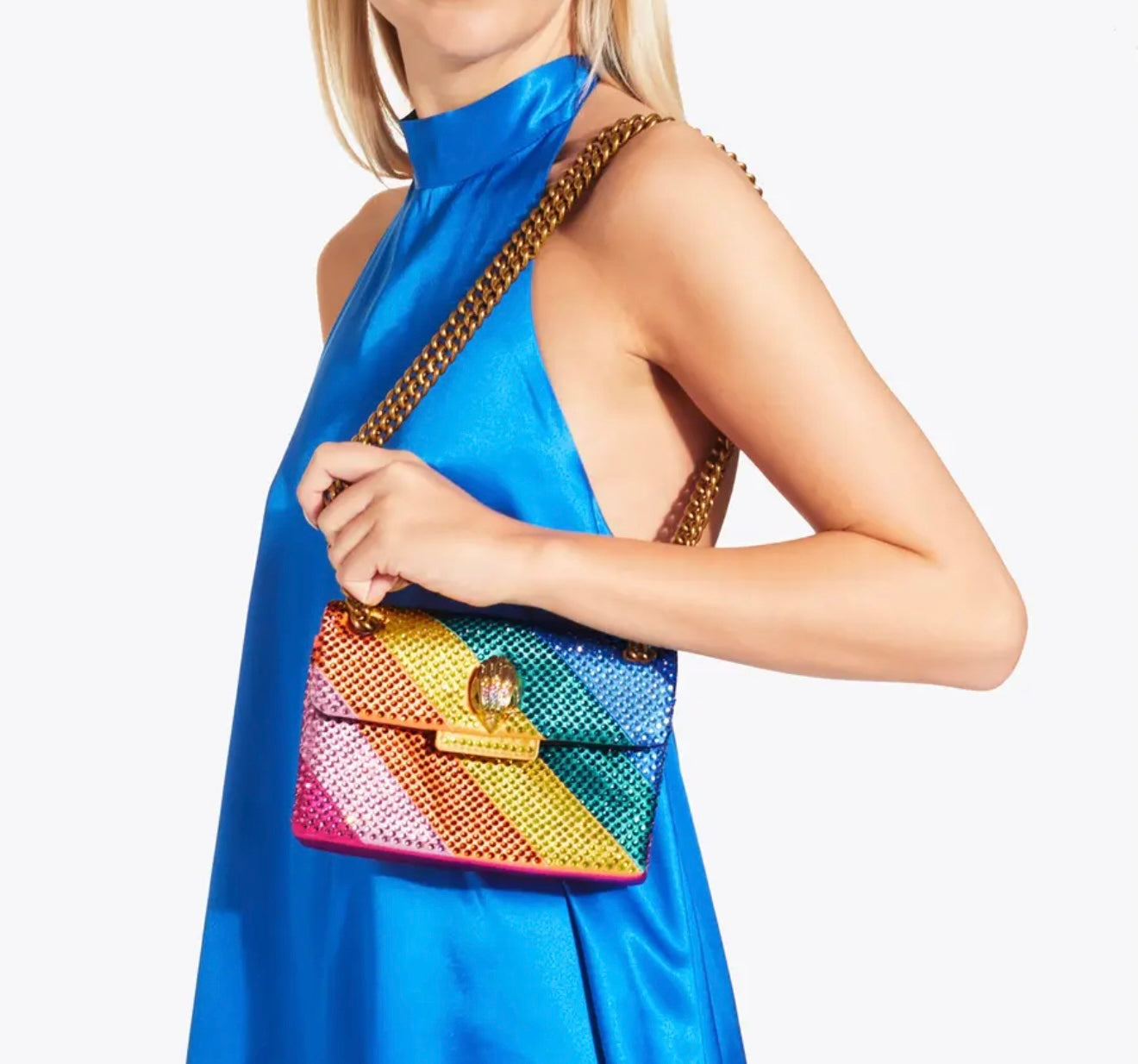 Bolsa de dama cristales y colores marca Kurt geiger