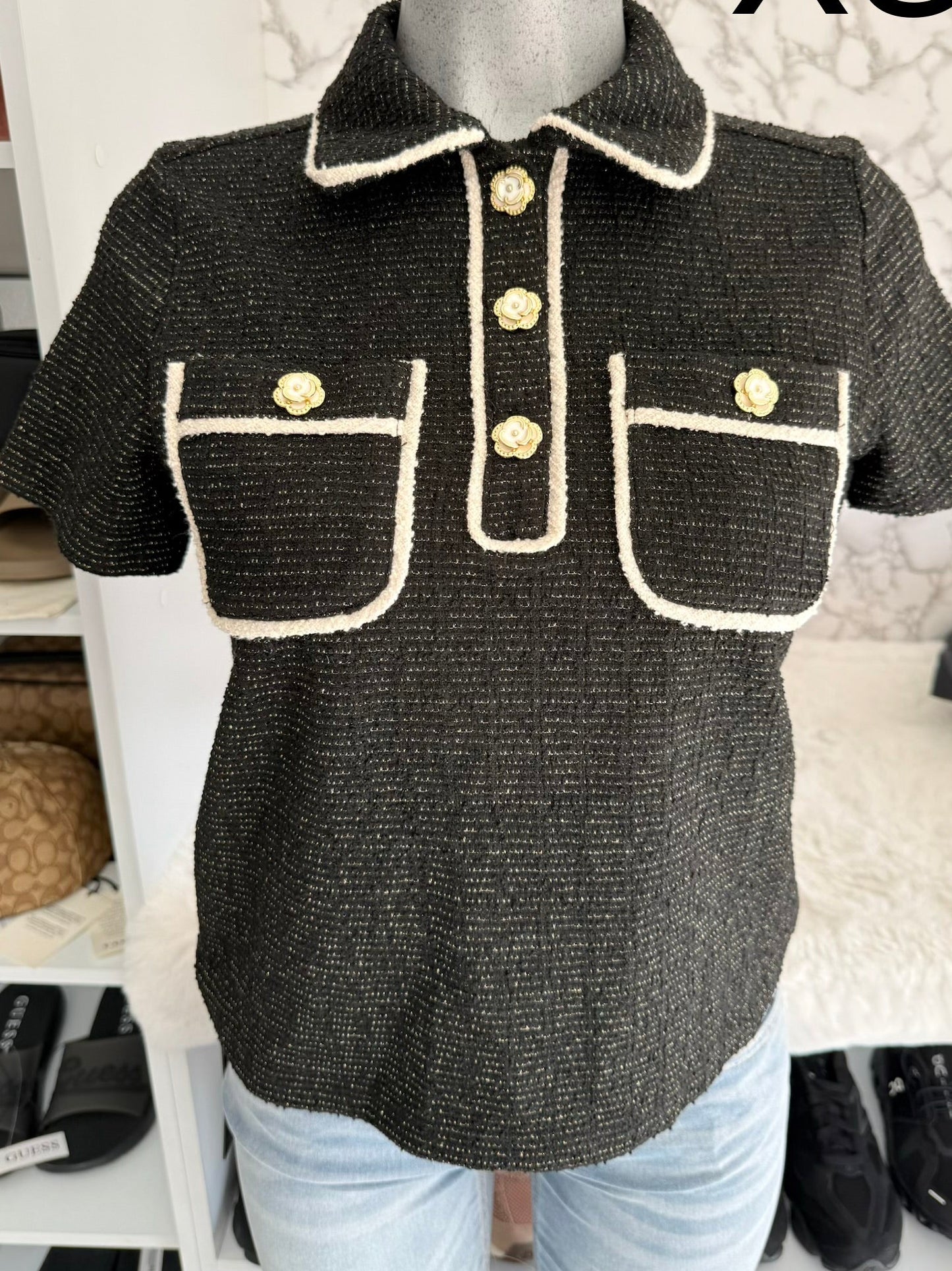 Blusa de vestir de dama marca Karl Lagerfeld