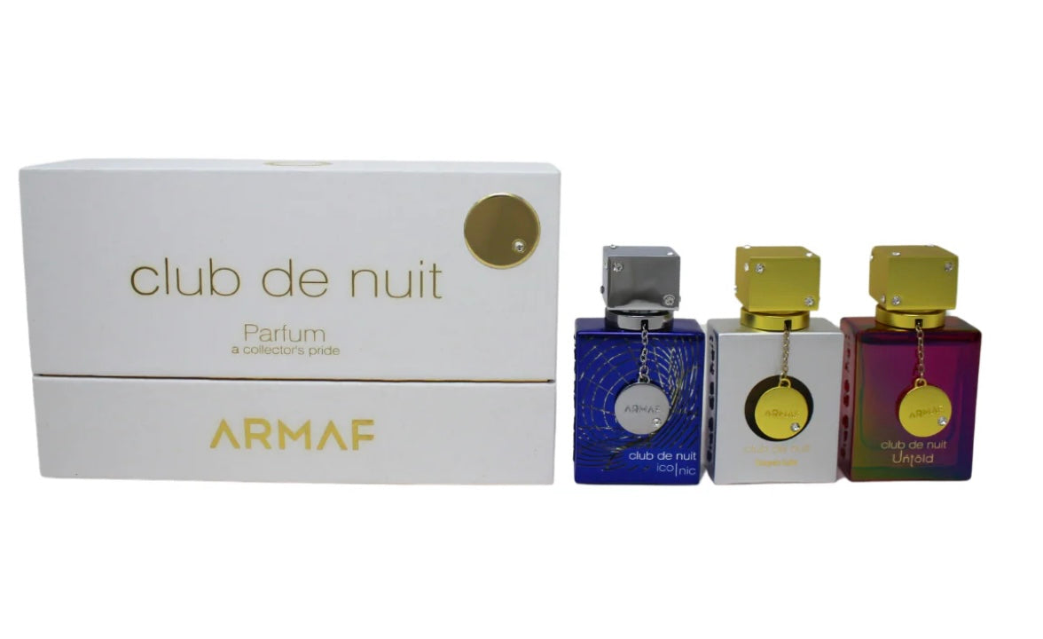 Set de 3 perfumes de bolsillo de dama marca Armaf de 30 ml