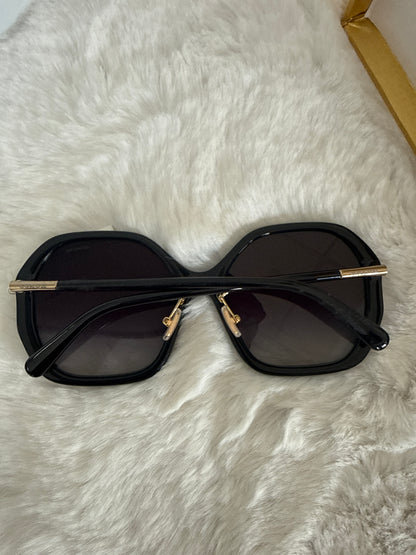 Lentes negro grande de dama marca Coach con estuche