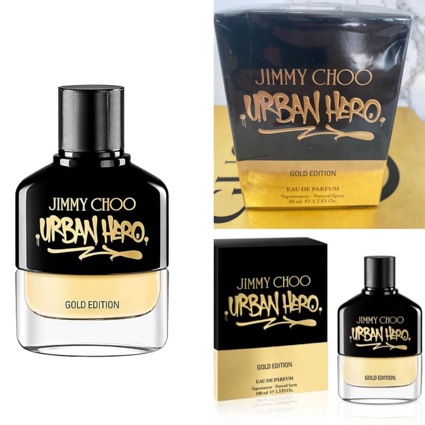 Jimmy Choo Urban Hero Gold Edition Eau de Parfum.