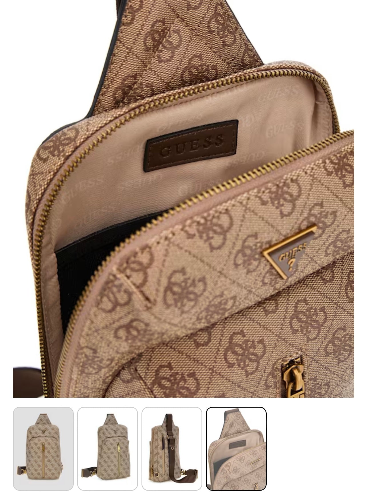 Bolso de caballero marca Guess tipo piel tamaño grande