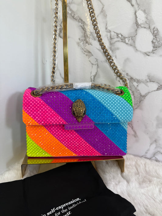 Bolsa colores con tipo piedras marca Kurt Geiger