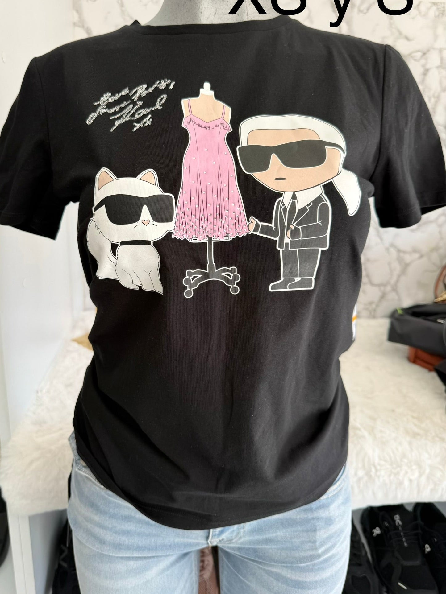 Blusa de dama marca Karl Lagerfeld
