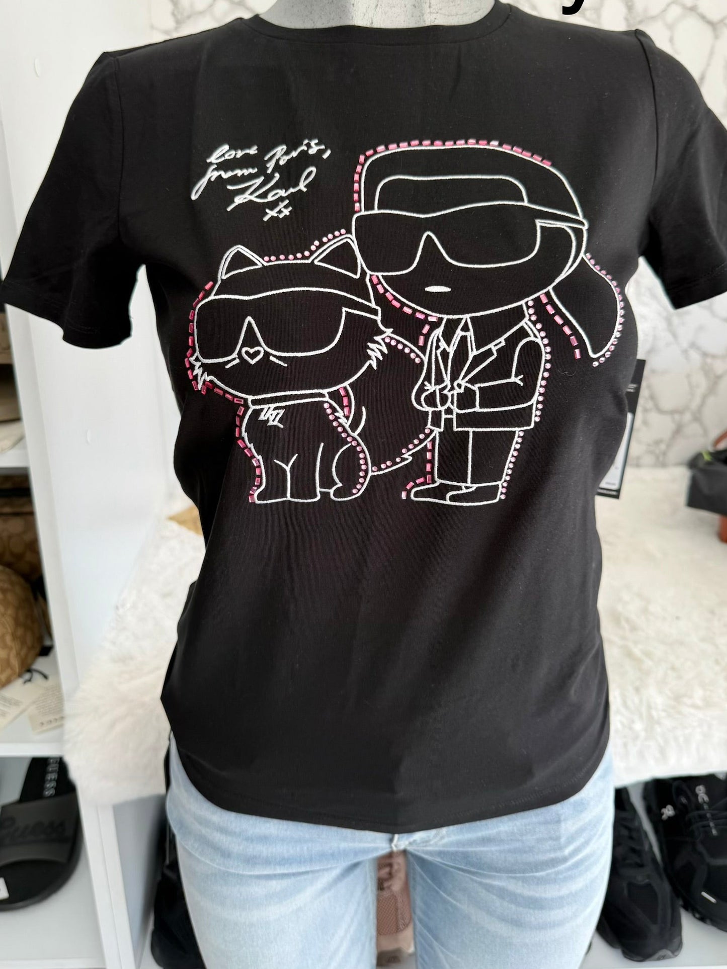 Blusa de vestir de dama marca Karl Lagerfeld