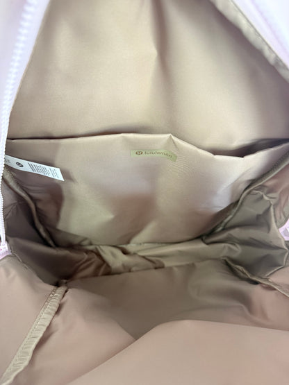 Mochila grande rosa claro marca Lululemon