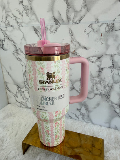 Vasos 40 onzas marca Stanley flores