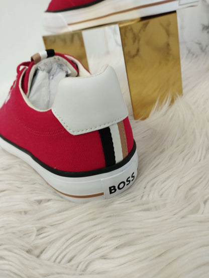 TENIS COLOR ROJO MARCA HUGO BOSS